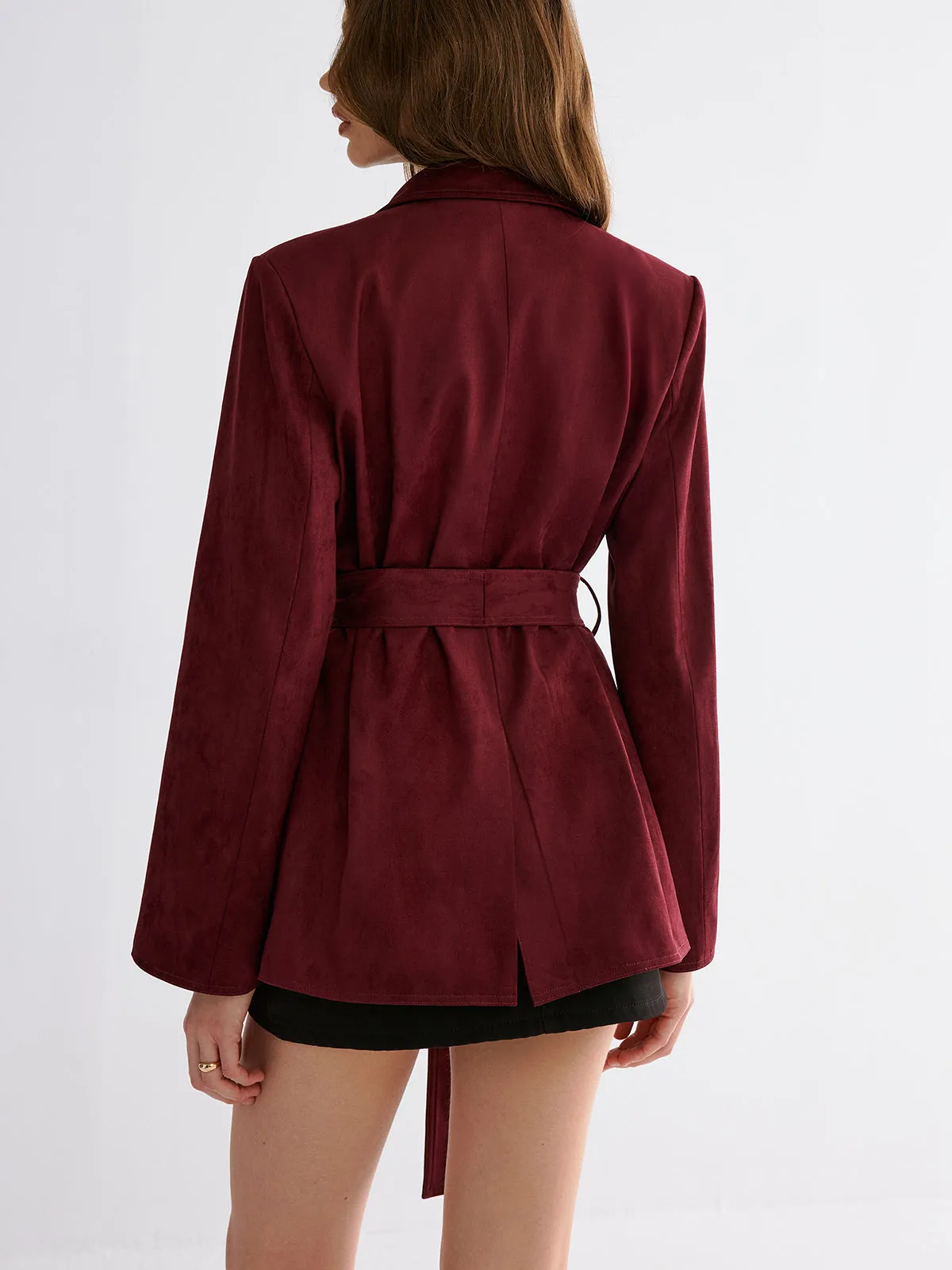 Minimal Belted Blazer sold by COMMENSE product image thumbnail 5