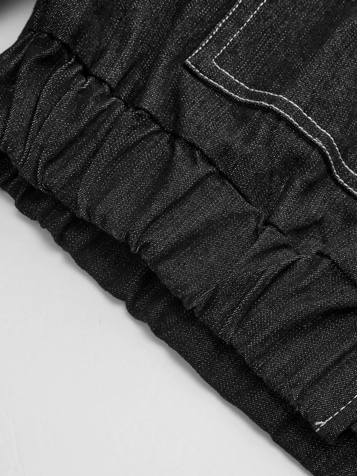 Oversized Zip Up Denim Jacket sold by COMMENSE product image thumbnail 5