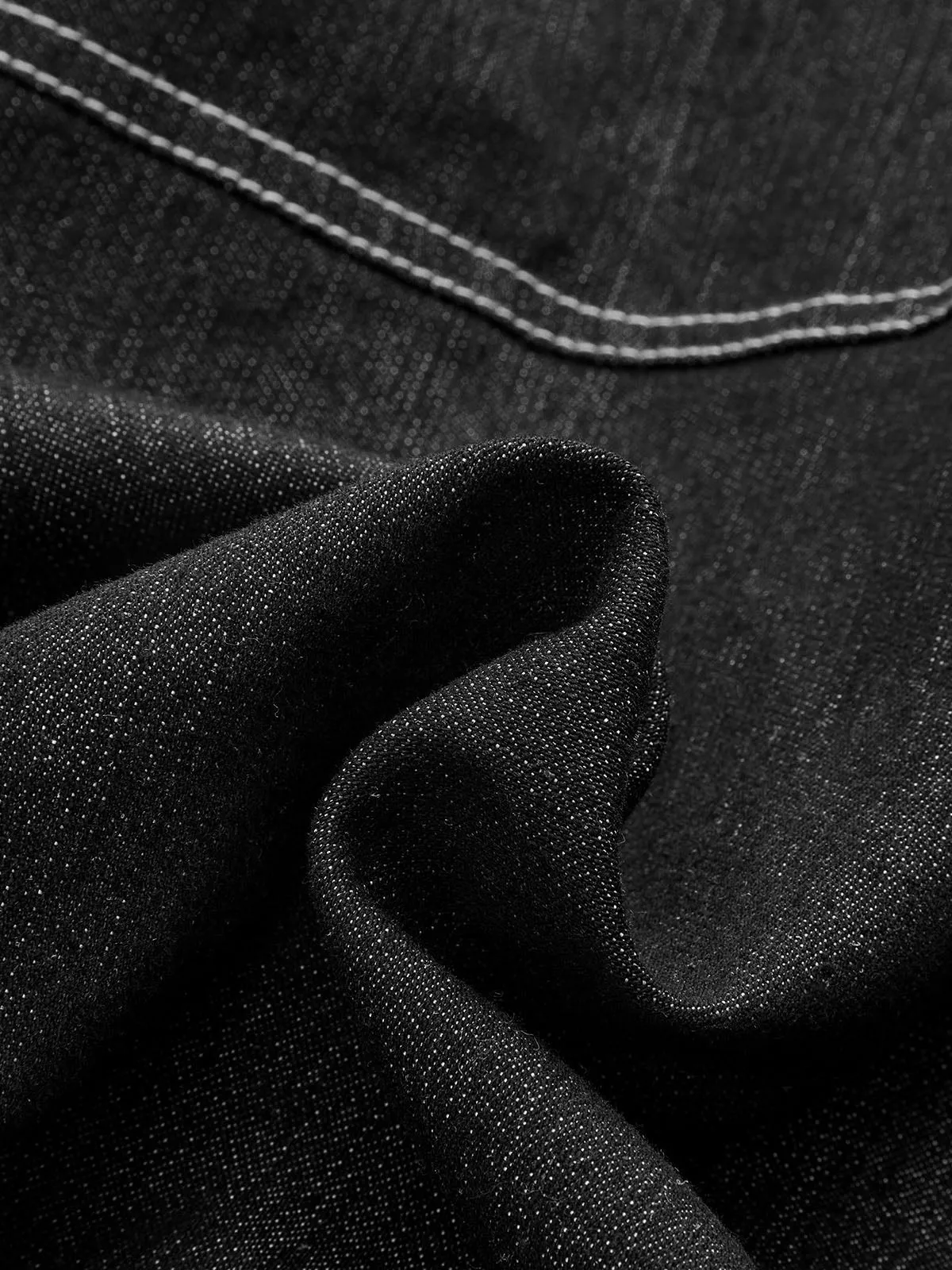 Oversized Zip Up Denim Jacket sold by COMMENSE product image thumbnail 3