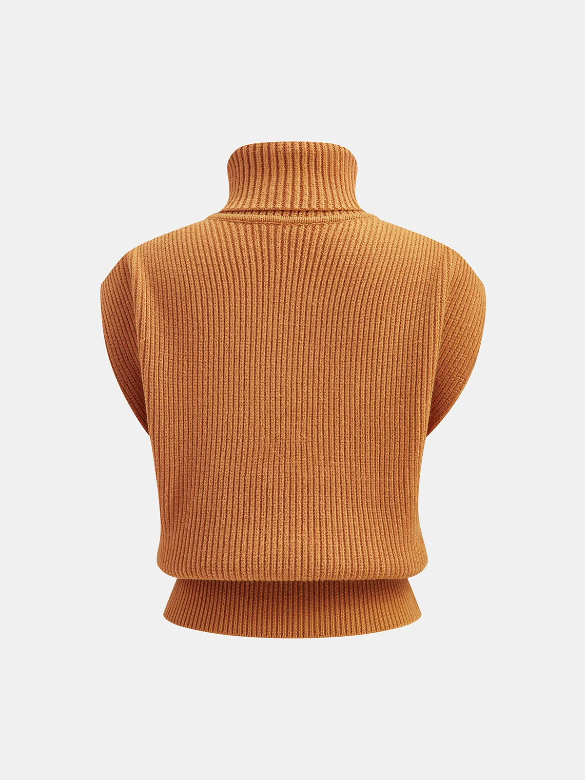 Turtleneck Sleeveless Sweater Vest sold by COMMENSE product image thumbnail 4