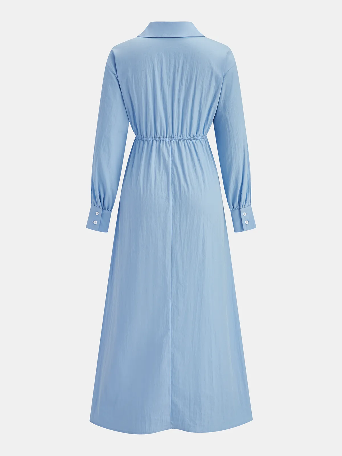 V-neck Collared Maxi Dress sold by COMMENSE product image thumbnail 2