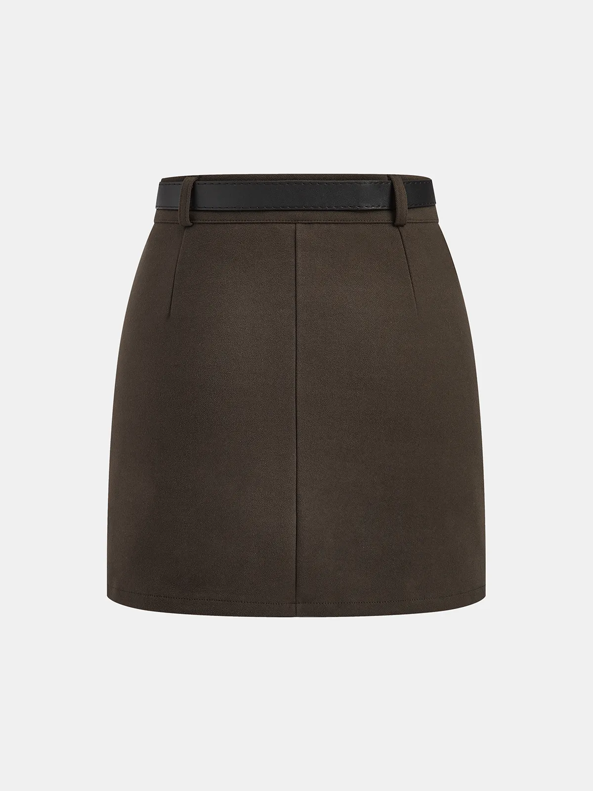 Mini Skirt with Decorative Belt sold by COMMENSE product image thumbnail 2