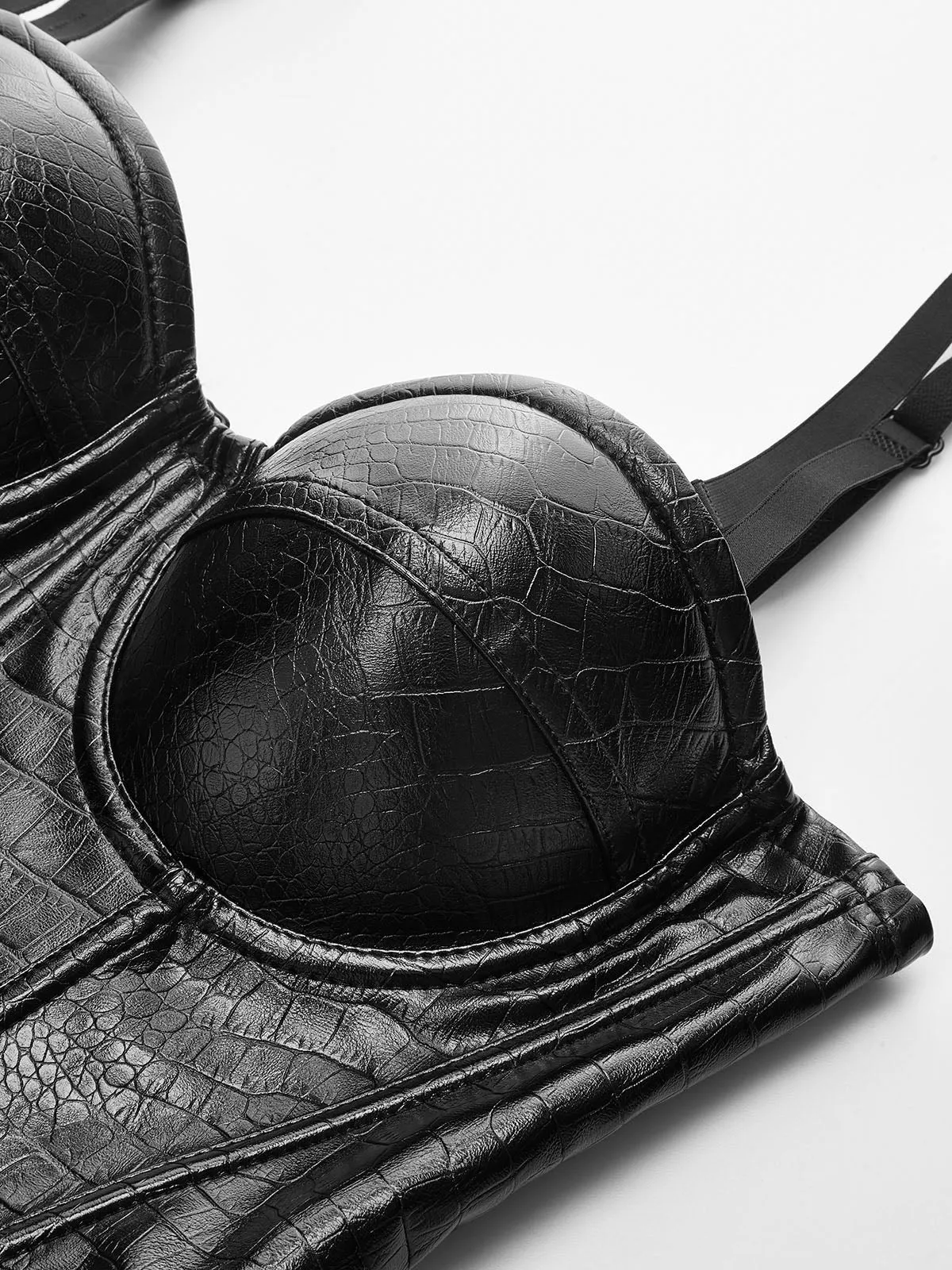 Crocodile Embossed Corset Top sold by COMMENSE product image thumbnail 4