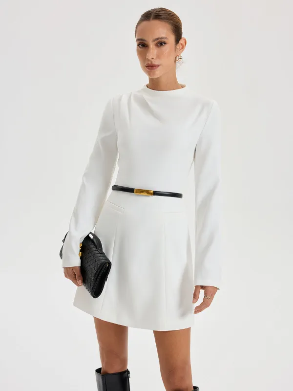 Shoulder-ruched Minimal Dress sold by COMMENSE