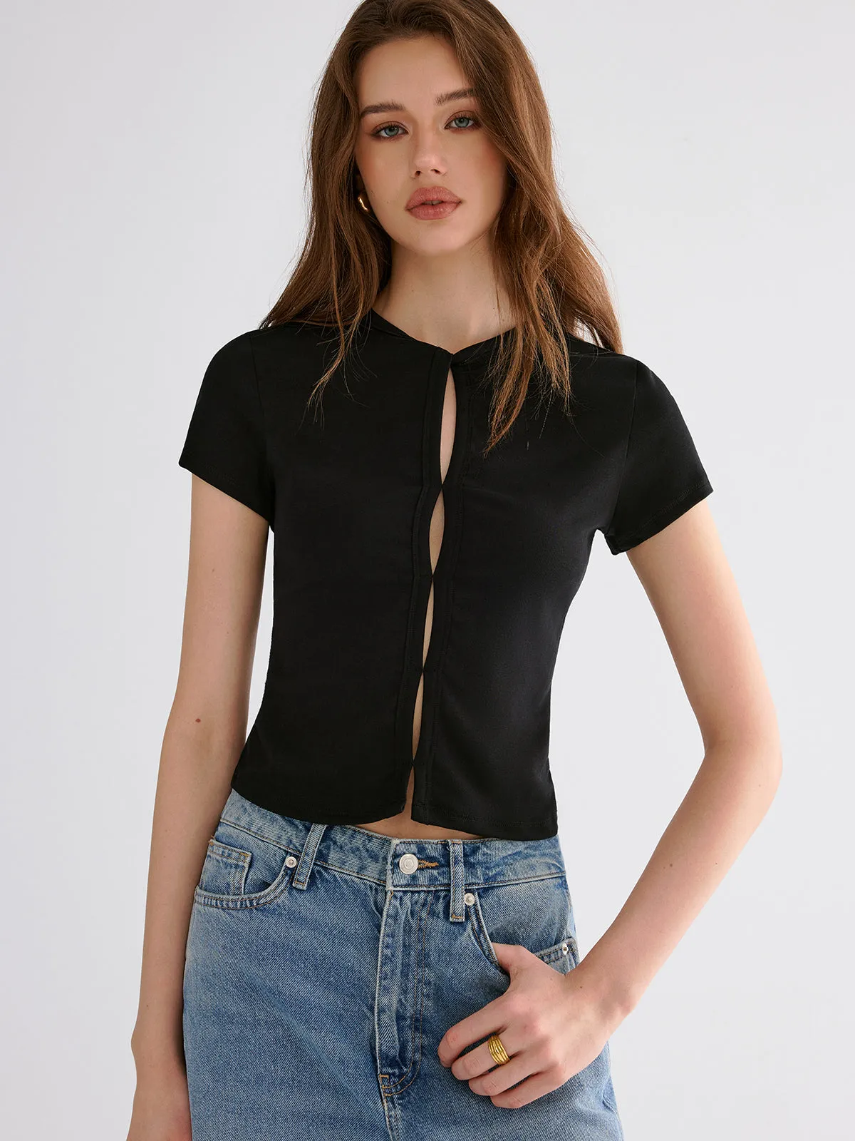 Reversible Short Sleeve Top sold by COMMENSE product image thumbnail 2