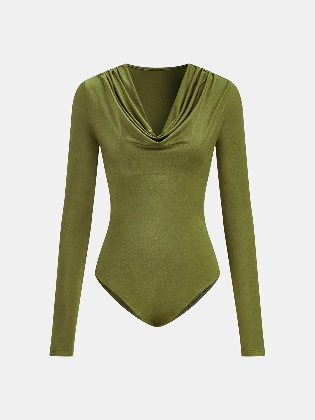 Cowl Neck Long Sleeve Bodysuit sold by COMMENSE