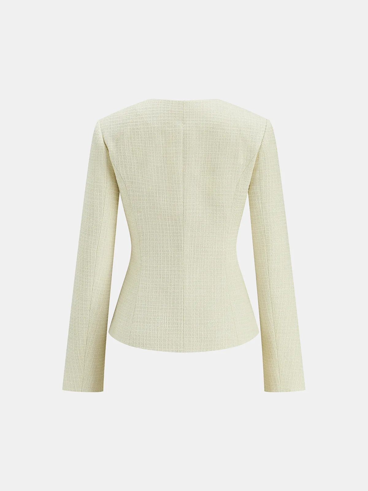 Metal Button Tweed Blazer sold by COMMENSE product image thumbnail 4