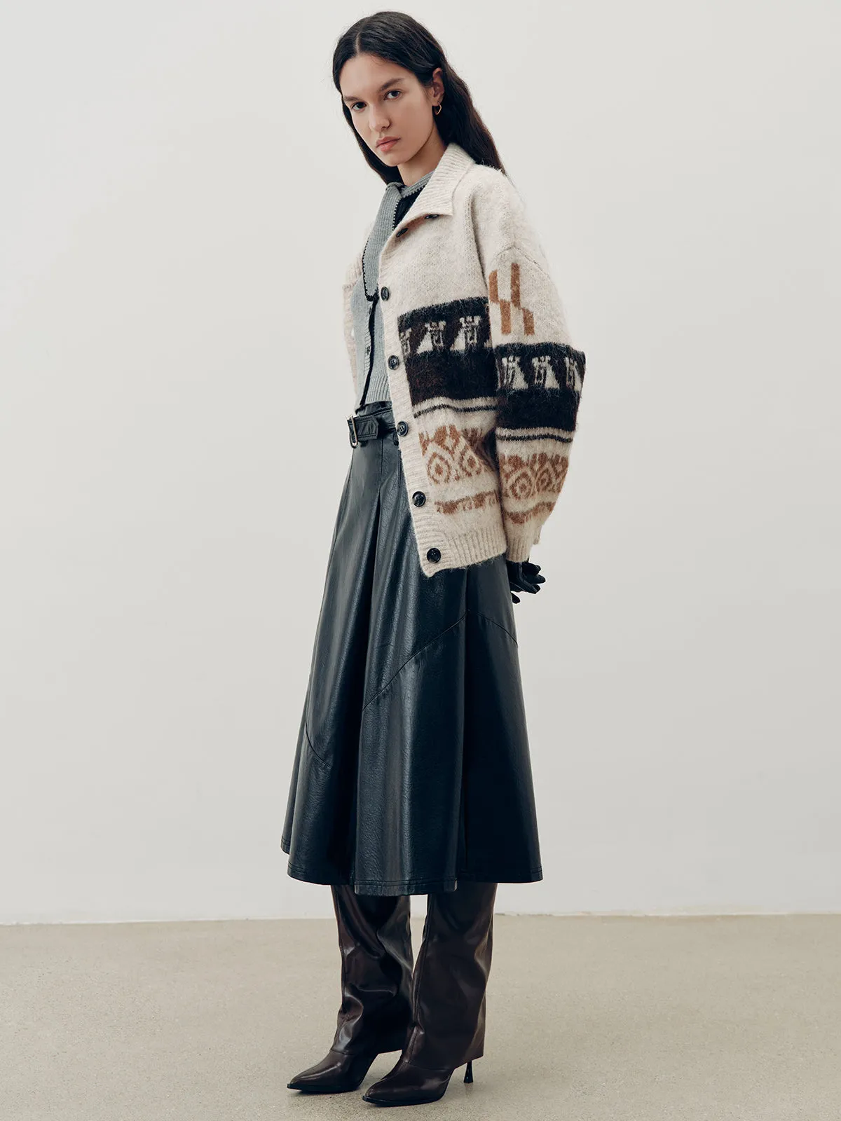 Jacquard Casual Knit Outerwear sold by COMMENSE product image thumbnail 2