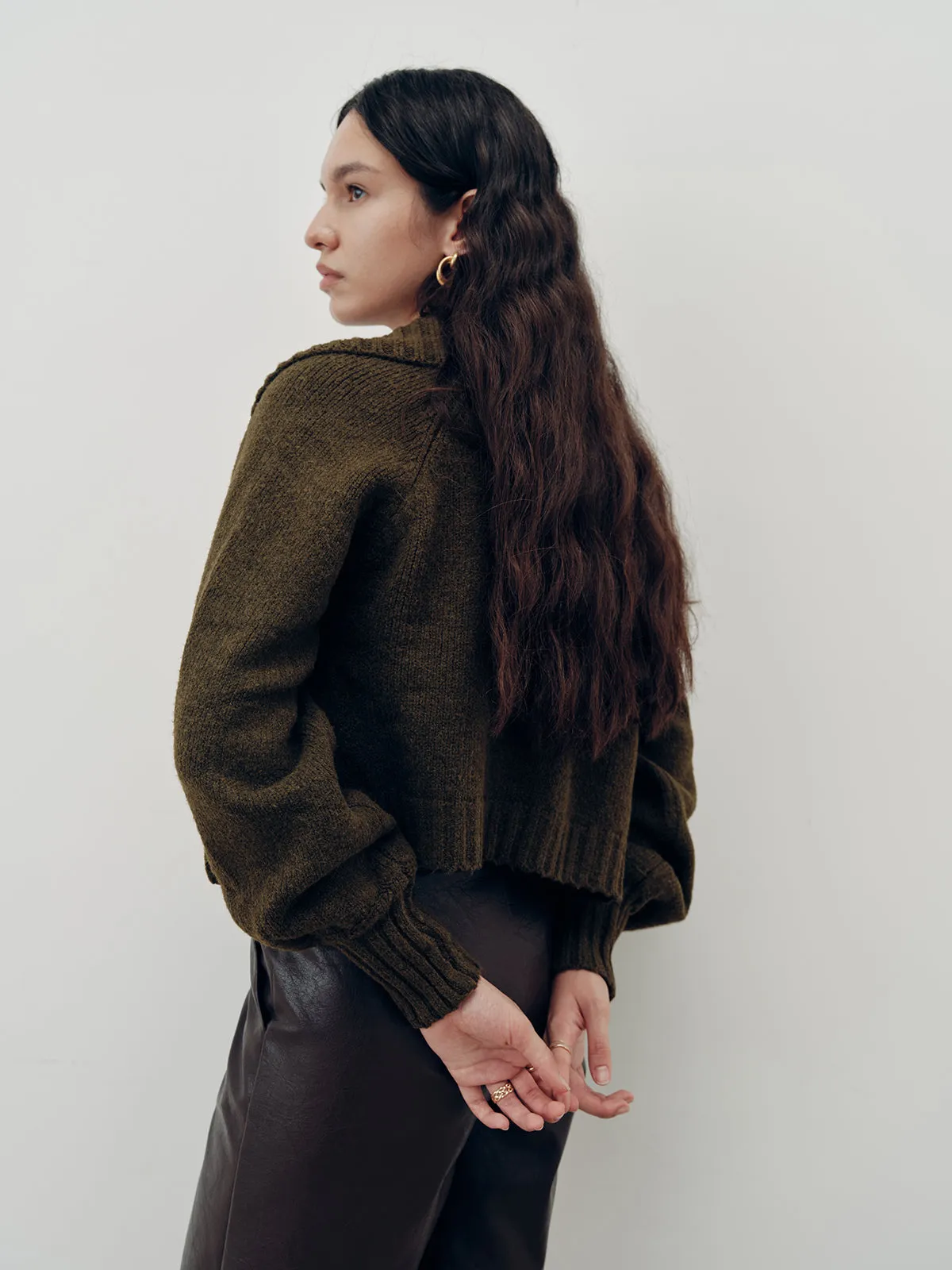 Knit Strapless Top and Cardigan Two-Piece Set sold by COMMENSE product image thumbnail 4