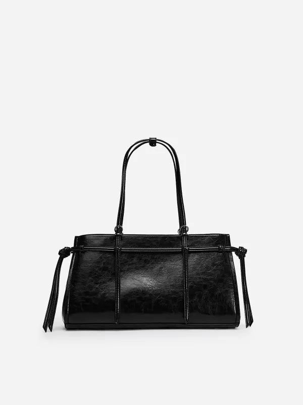 Double Strap PU Leather Tote Bag sold by COMMENSE