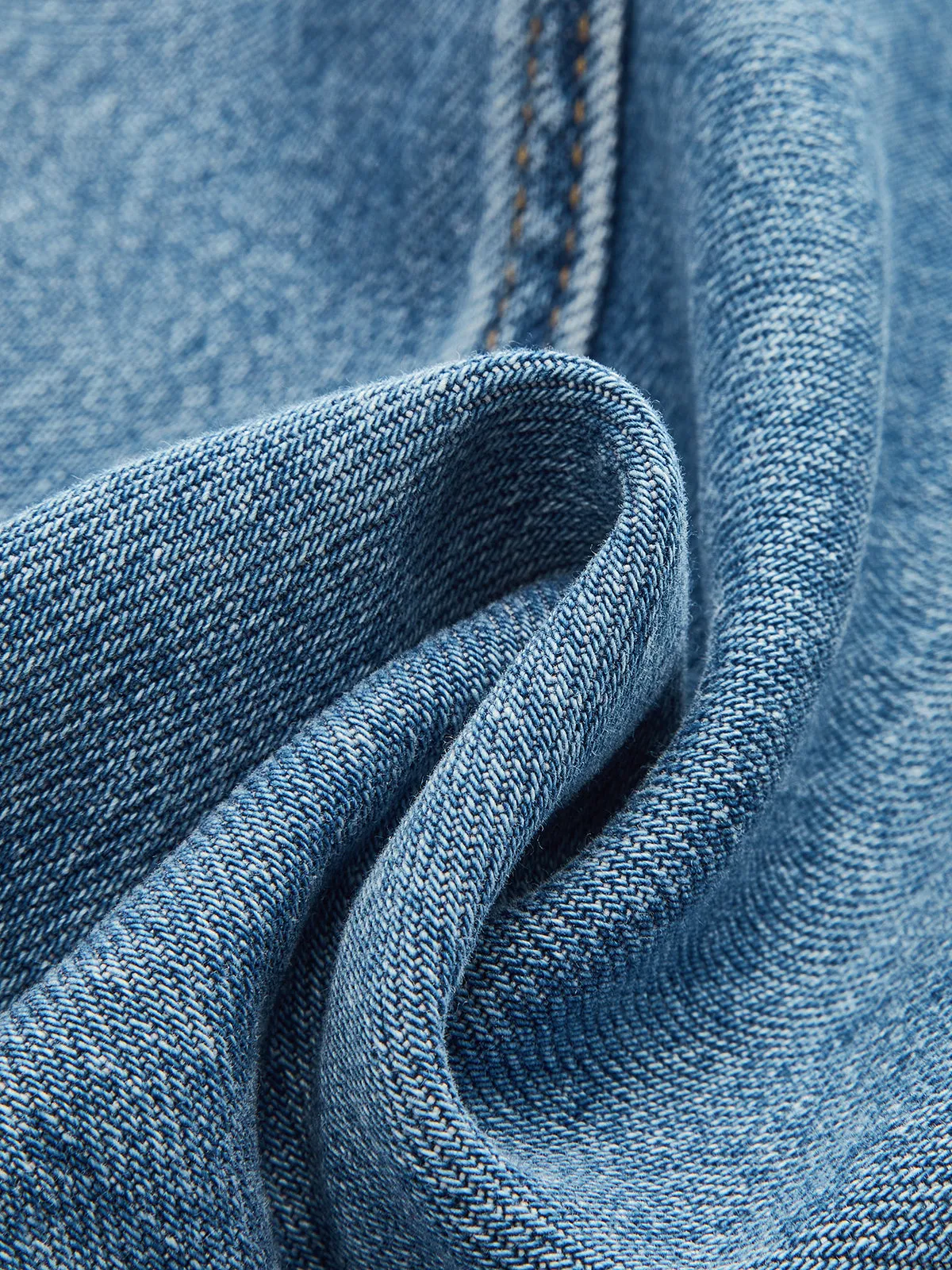 Denim Curved-Leg Jeans sold by COMMENSE product image thumbnail 4