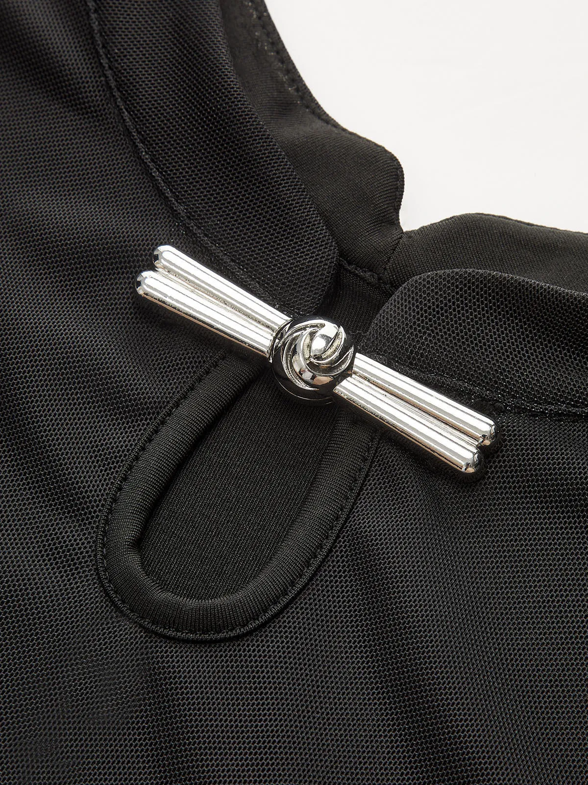 Mesh Long Sleeve Floral Print Maxi Dress sold by COMMENSE product image thumbnail 5