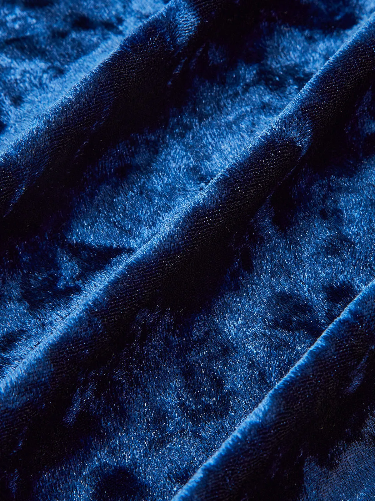 Metal Button Ruched Velvet Maxi Dress sold by COMMENSE product image thumbnail 3