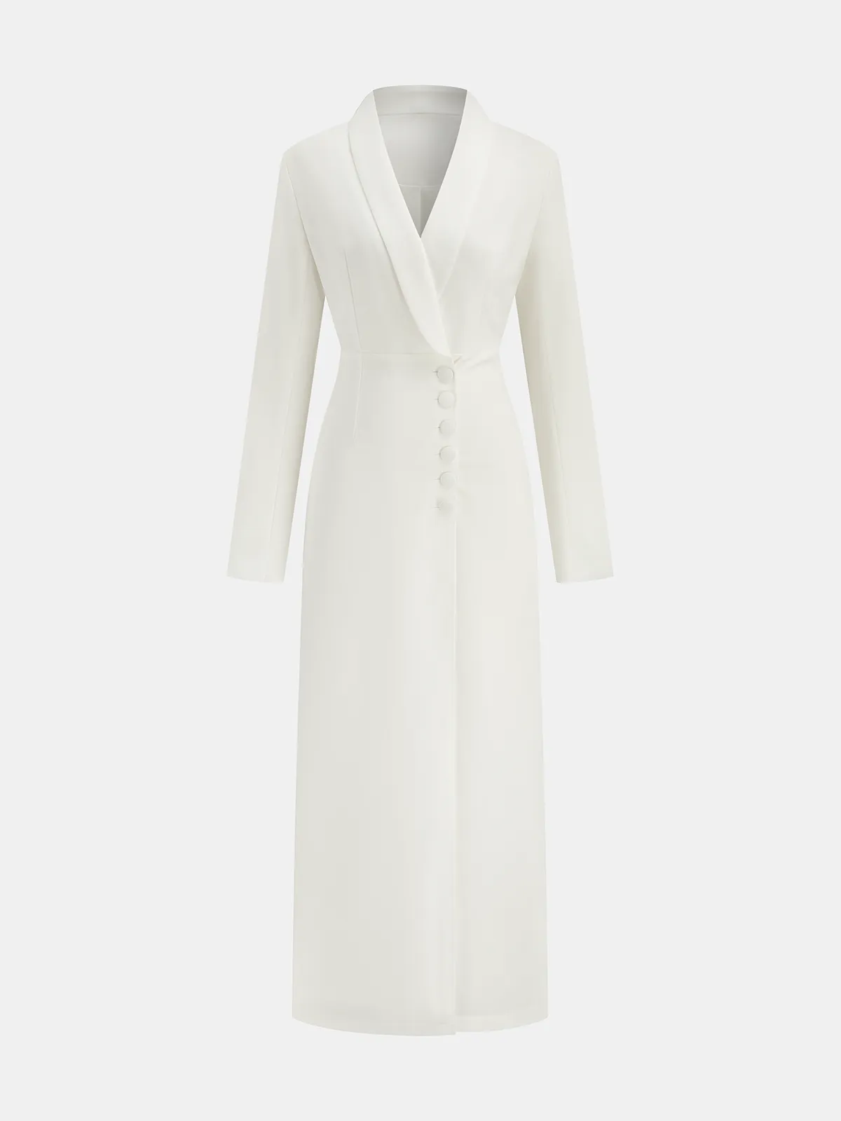 V-Neck Button Midi Dress sold by COMMENSE