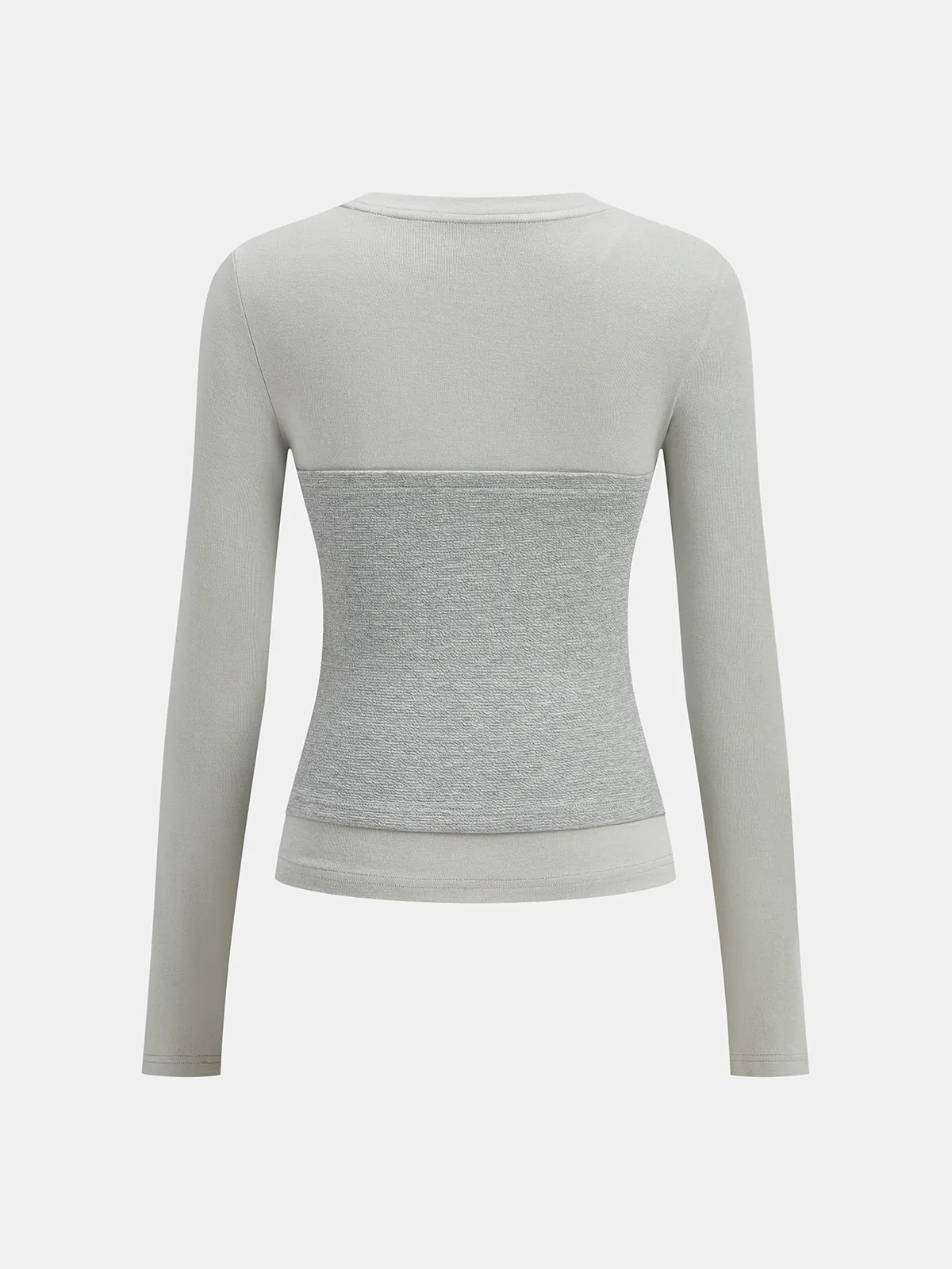 Cotton-Blend Top with Textured Corset Detail sold by COMMENSE product image thumbnail 5