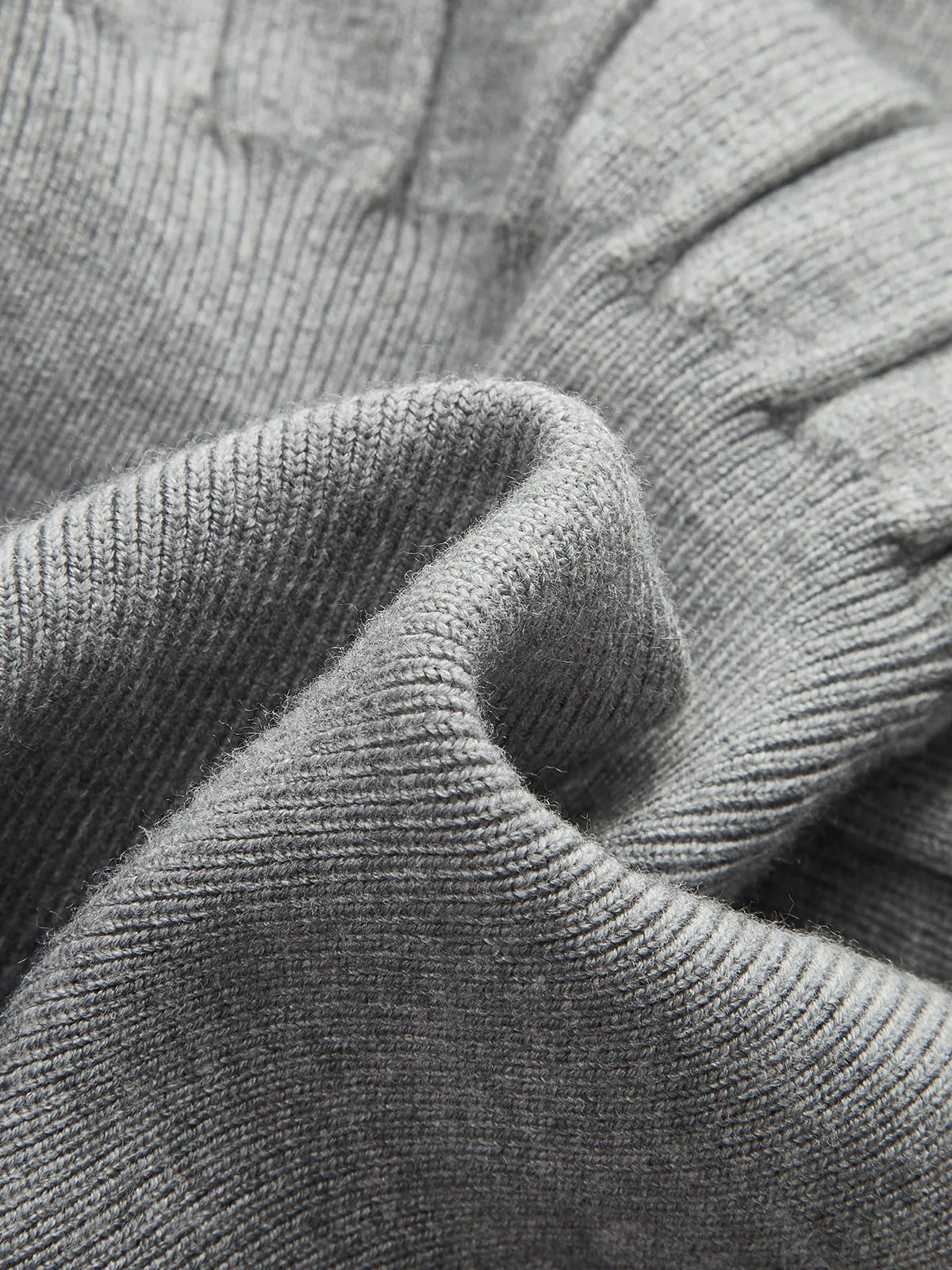 Lace Hem Ribbed Knit Cardigan sold by COMMENSE product image thumbnail 5