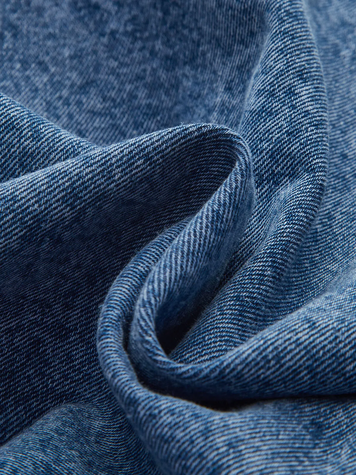 Curved Sleeve Denim Collared Jacket sold by COMMENSE product image thumbnail 4