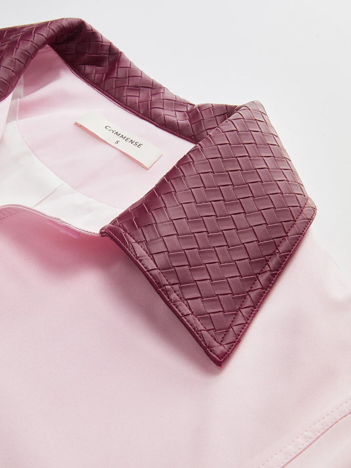 PU Collar Cropped Jacket sold by COMMENSE product image thumbnail 3