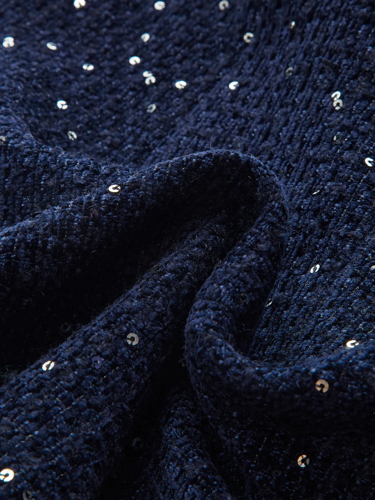 Metal Button Sequin Tweed Strapless Vest sold by COMMENSE product image thumbnail 4