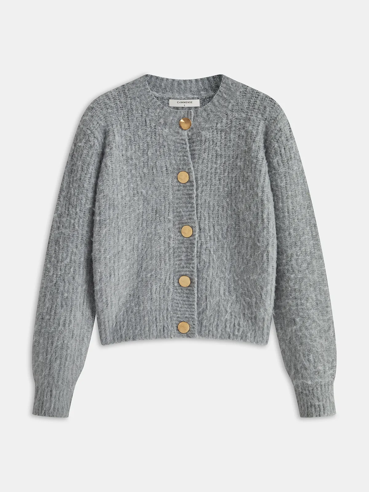 Metal Button Wool-Blend Sweater sold by COMMENSE product image thumbnail 2