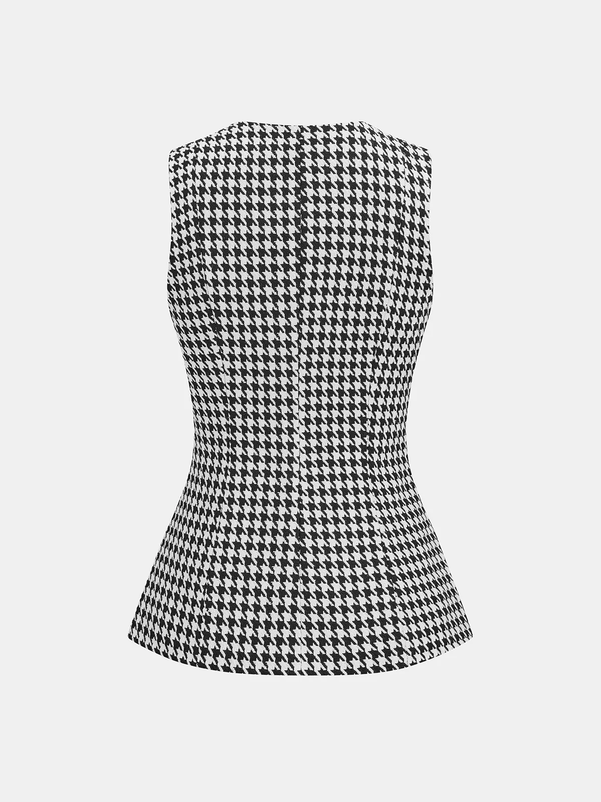 Houndstooth Buttoned Vest and Mini Skirt Set sold by COMMENSE product image thumbnail 3