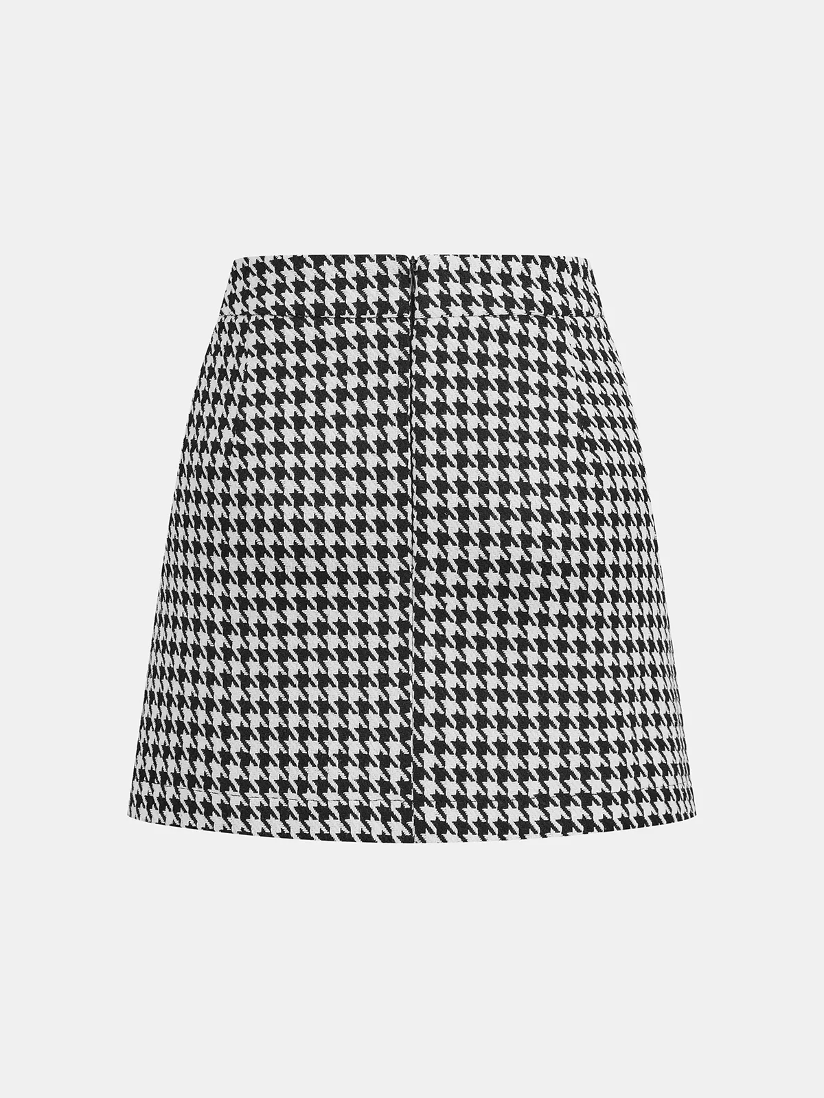Houndstooth Buttoned Vest and Mini Skirt Set sold by COMMENSE product image thumbnail 5
