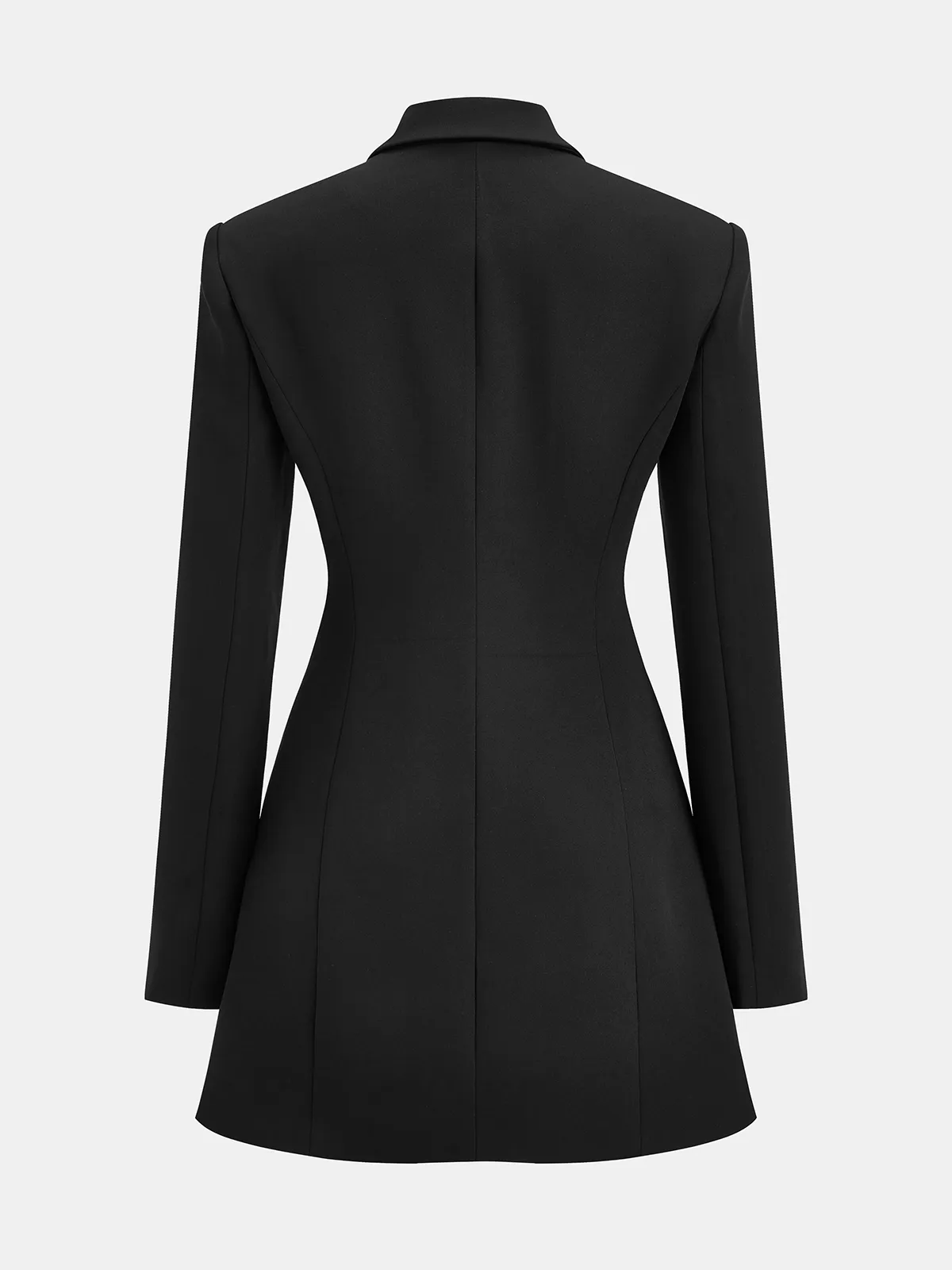 Buttoned Collared Tailored Blazer Dress sold by COMMENSE product image thumbnail 3