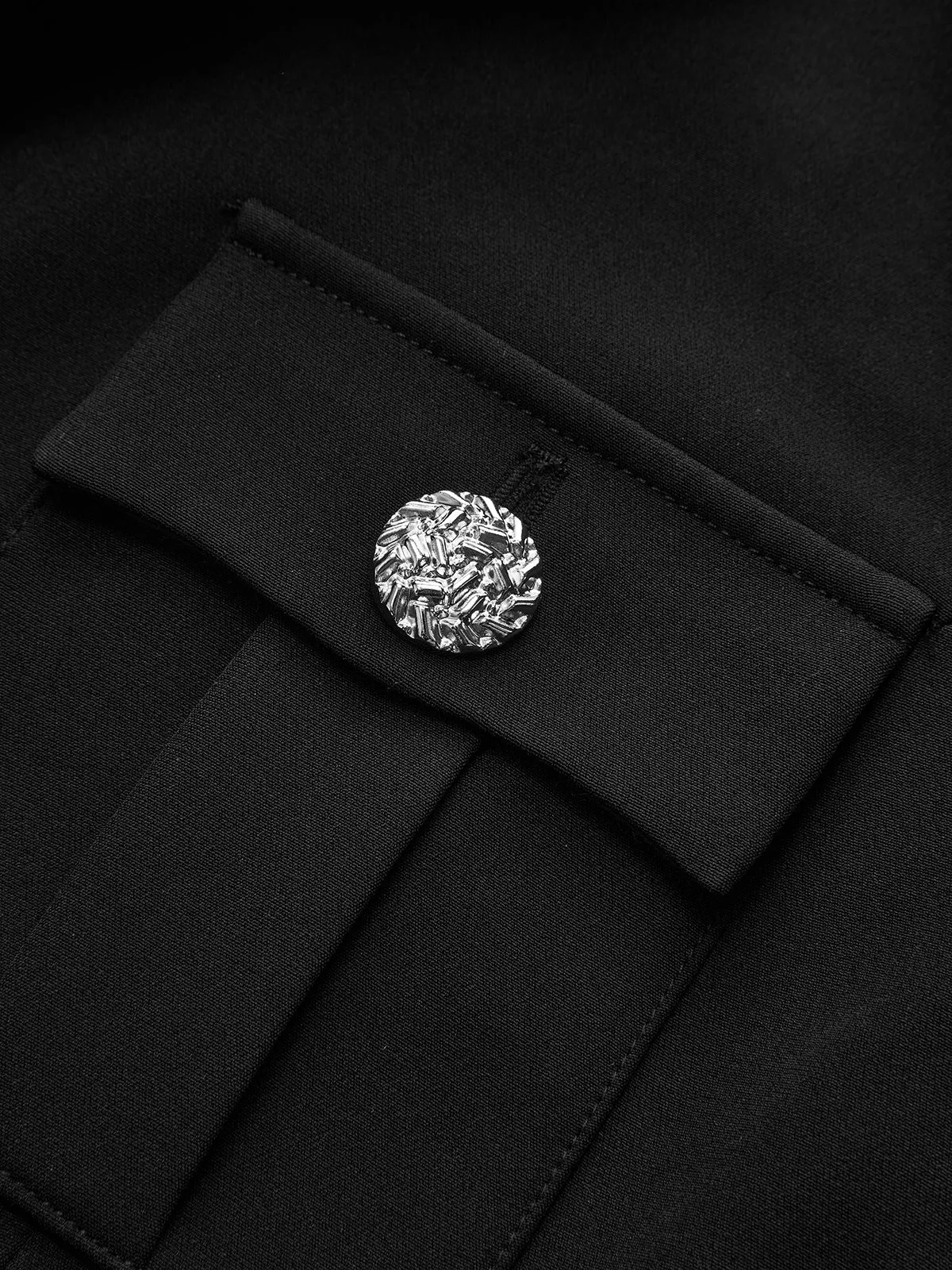 Buttoned Collared Tailored Blazer Dress sold by COMMENSE product image thumbnail 5