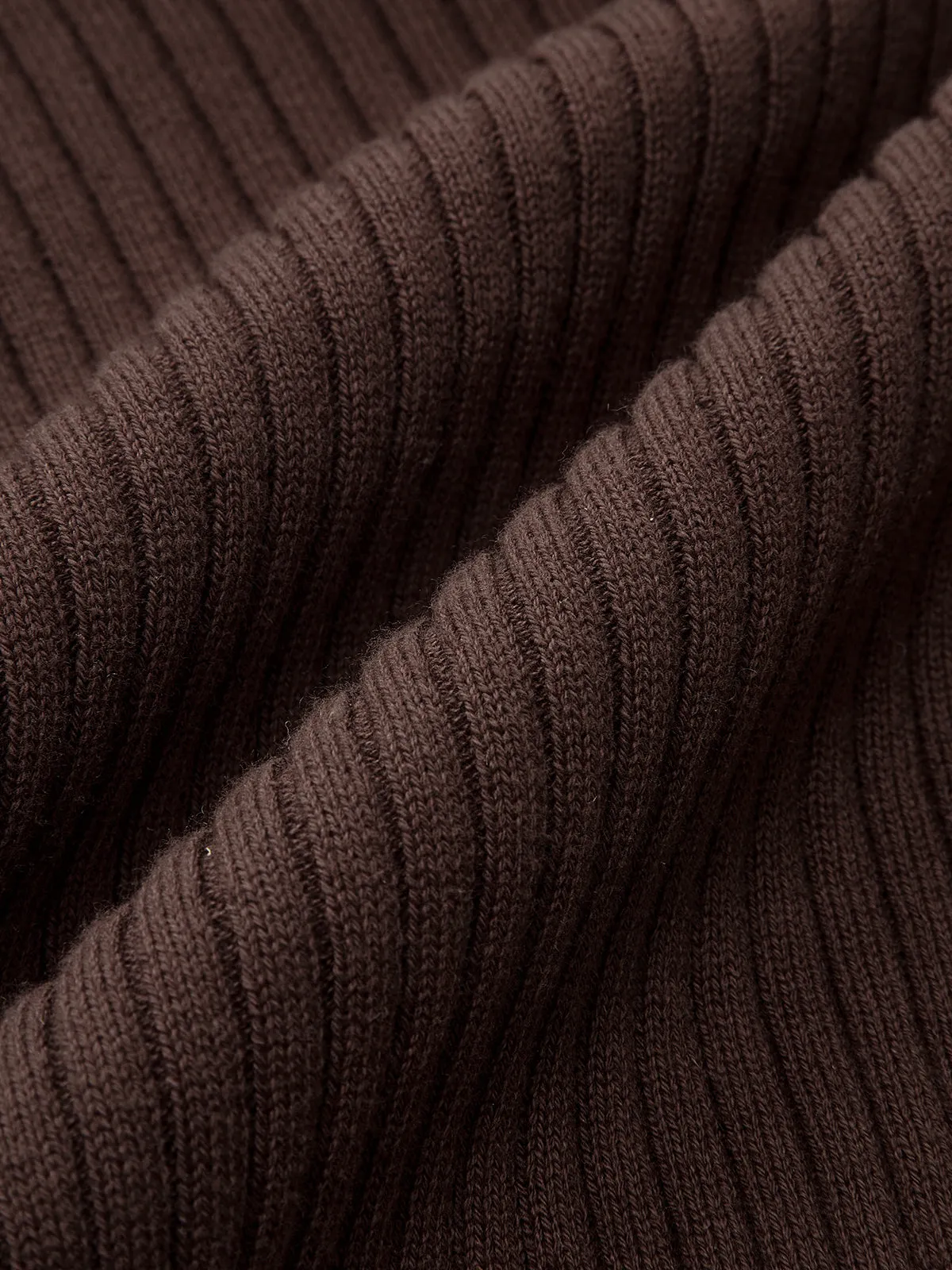 Ribbed Knit Scarf Detail Fitted Top sold by COMMENSE product image thumbnail 3