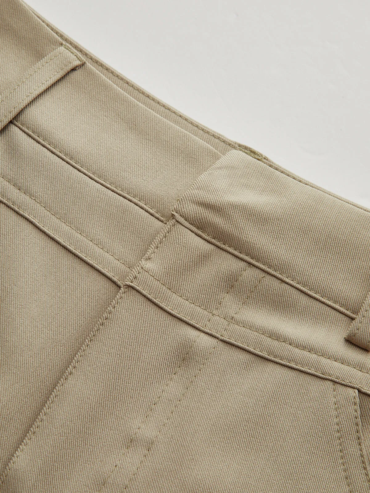 Mid-Waist Seam Detail Wide-Leg Pants sold by COMMENSE product image thumbnail 4