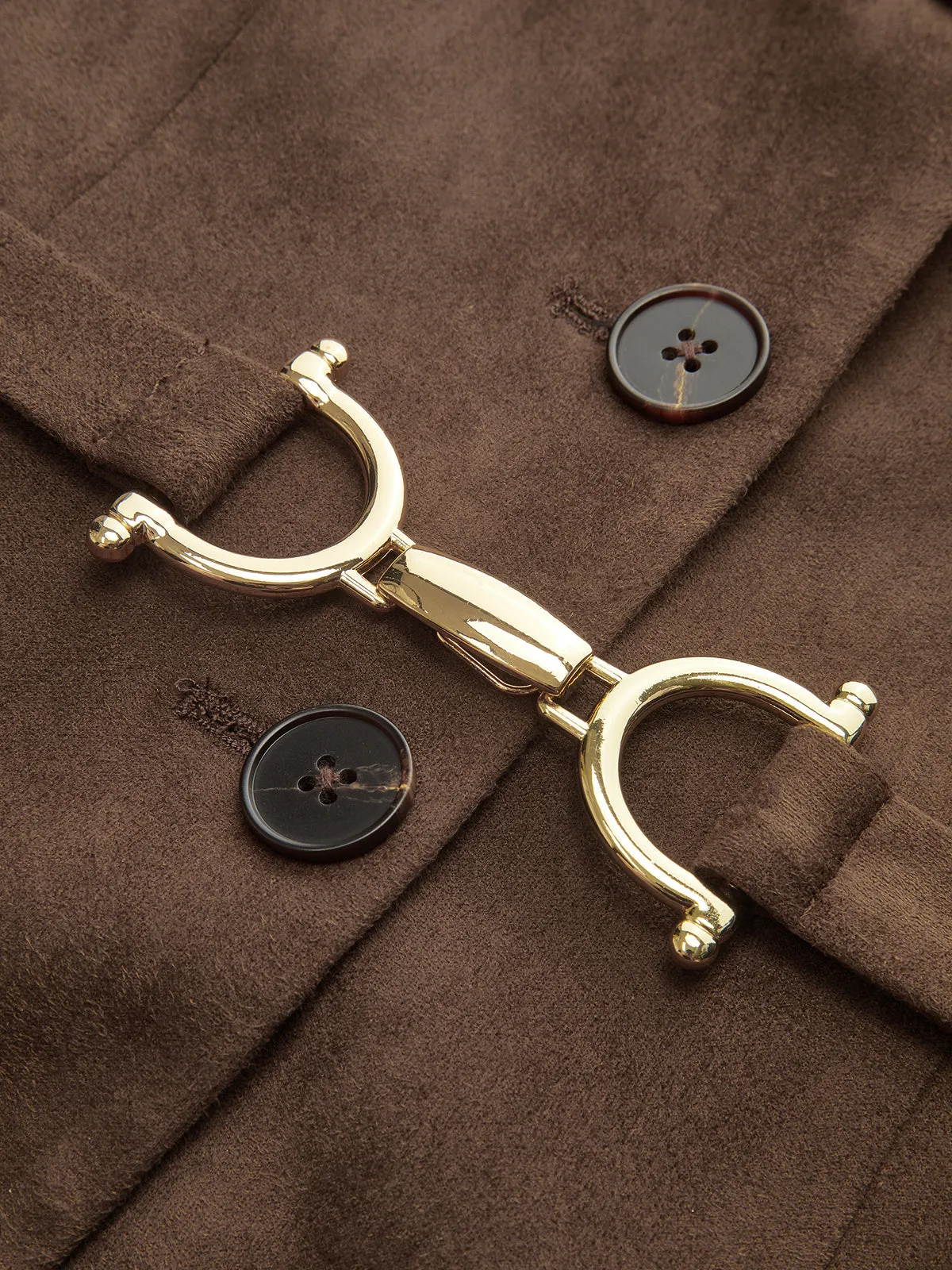 Belted Suede Effect Button-Front Vest sold by COMMENSE product image thumbnail 2