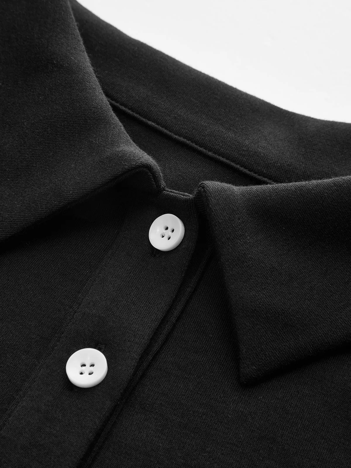 Flared Sleeve Polo Neck Fitted Top sold by COMMENSE product image thumbnail 4