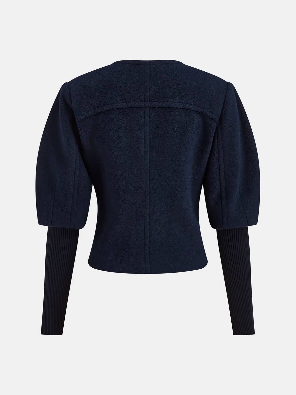 Leg-Of-Mutton Sleeve Tweed Jacket sold by COMMENSE product image thumbnail 2