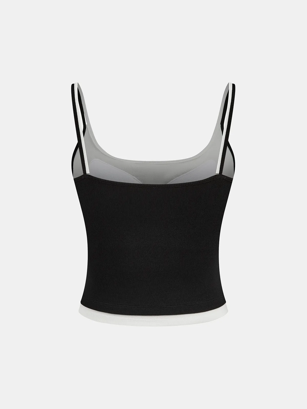 Bra-Free Contrast Trim Henley Cami Top sold by COMMENSE product image thumbnail 3