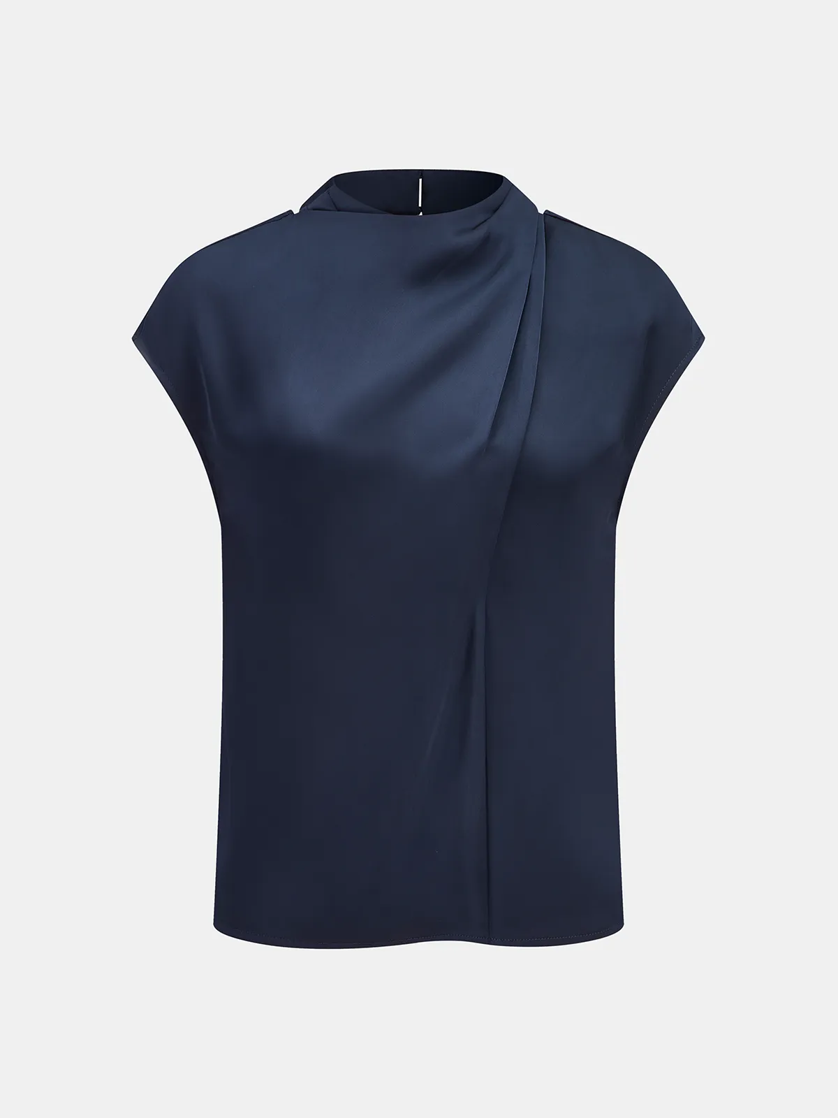 Cap Sleeve Backless Satin Top sold by COMMENSE