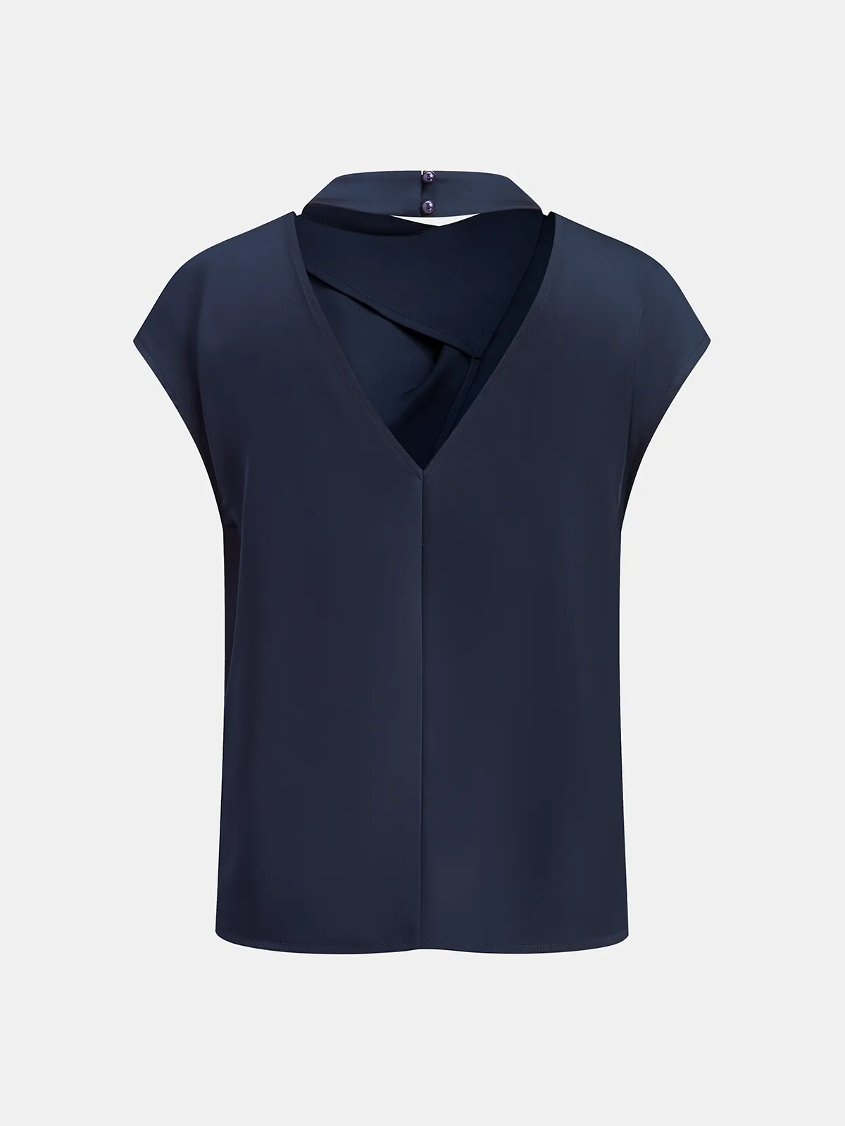 Cap Sleeve Backless Satin Top sold by COMMENSE product image thumbnail 2