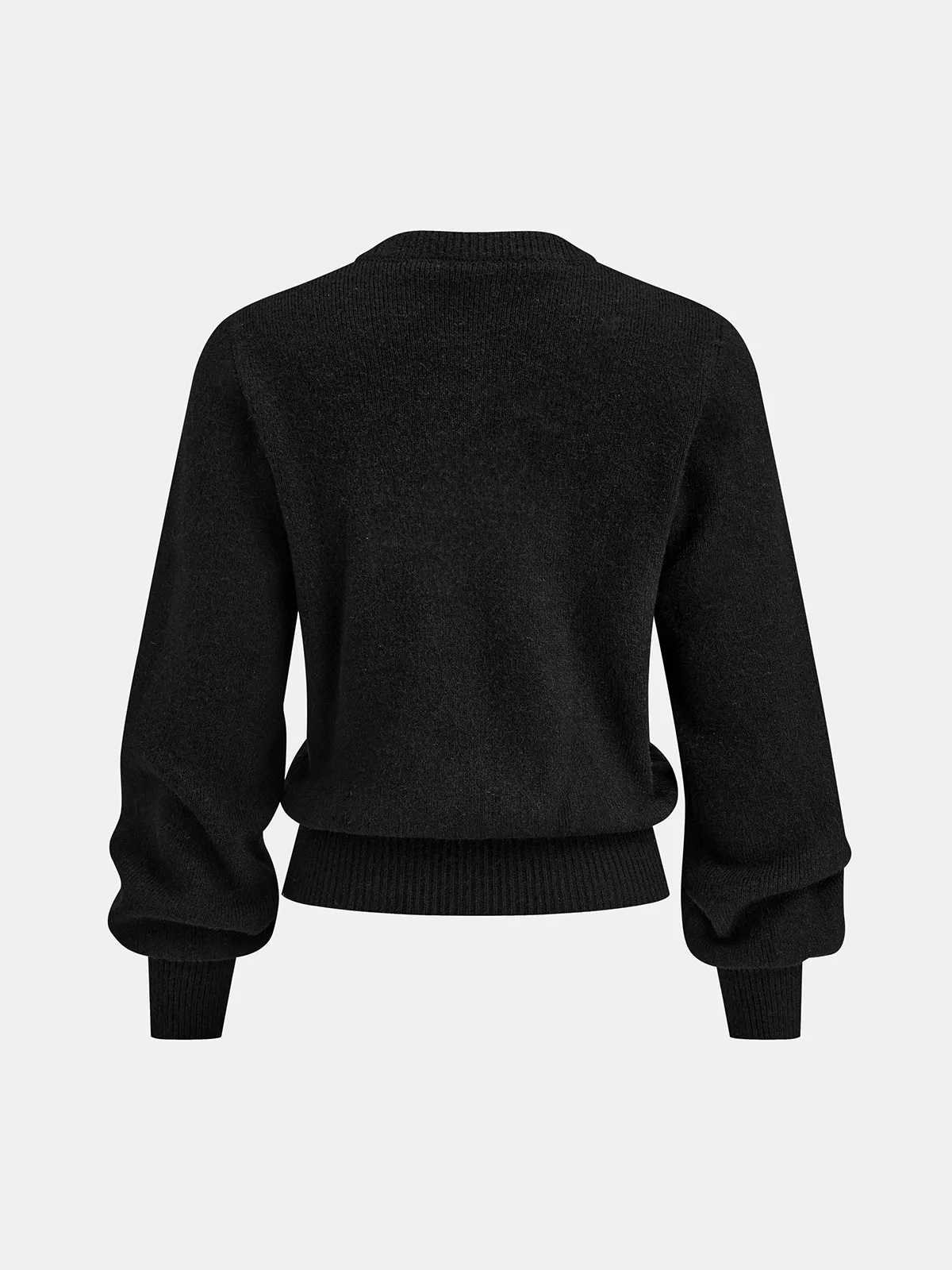 Bow Detail Metal Button Knit Cardigan sold by COMMENSE product image thumbnail 2