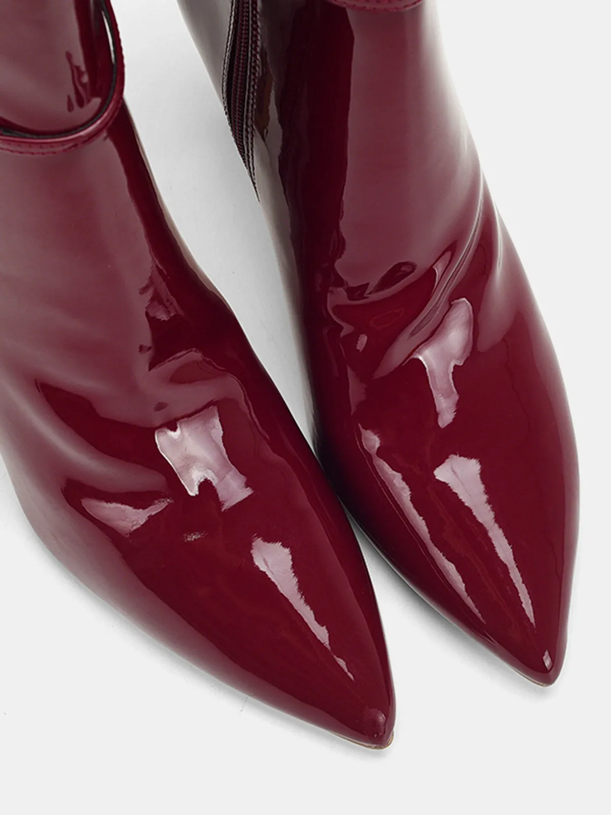 PU Patent Leather Knee-High Stiletto Boots sold by COMMENSE product image thumbnail 4