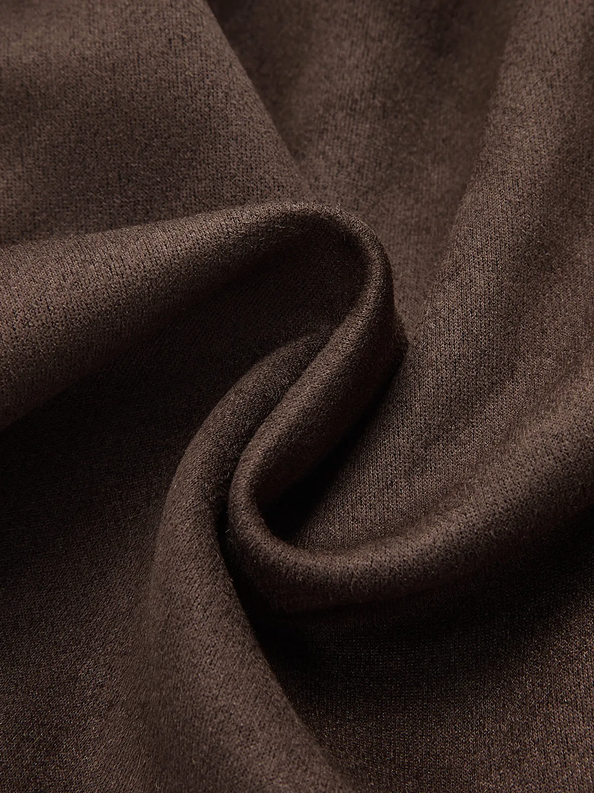 Suede Effect Belted Shawl Collar Jacket sold by COMMENSE product image thumbnail 4