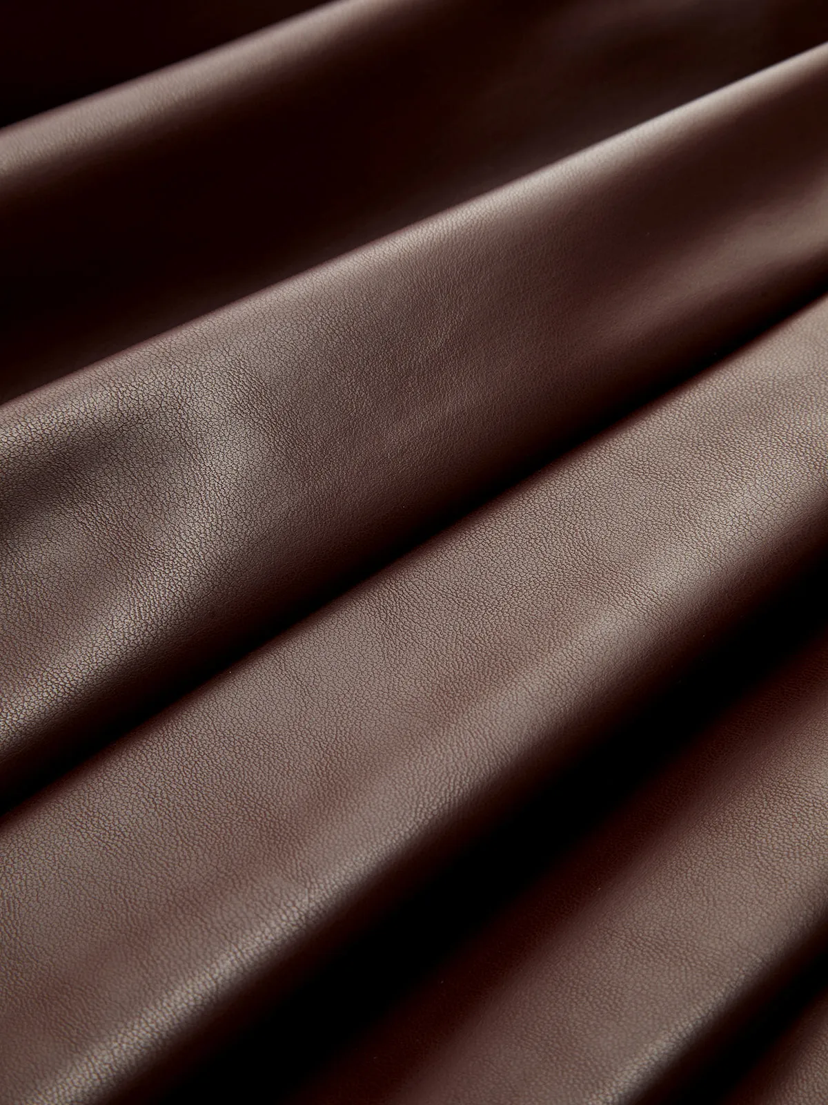 Sleeveless Slit PU Leather Draped Midi Dress sold by COMMENSE product image thumbnail 3