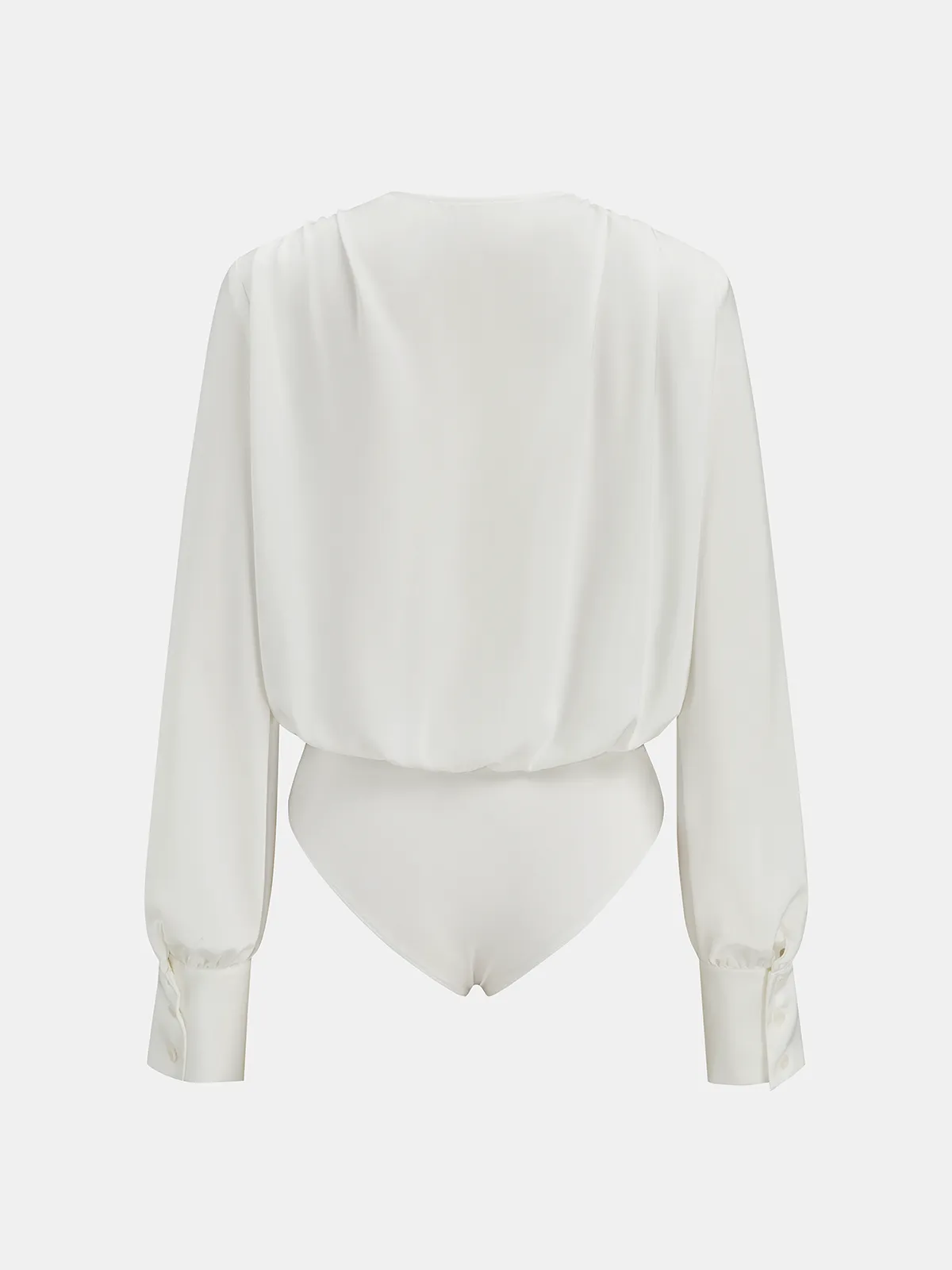 Satin Hook-and-Eye Bodysuit sold by COMMENSE product image thumbnail 2