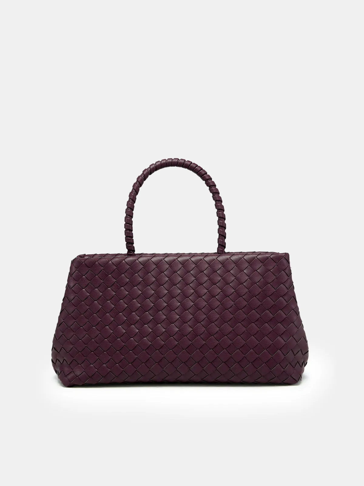 Woven Faux Leather Top Handle Bag sold by COMMENSE product image thumbnail 2