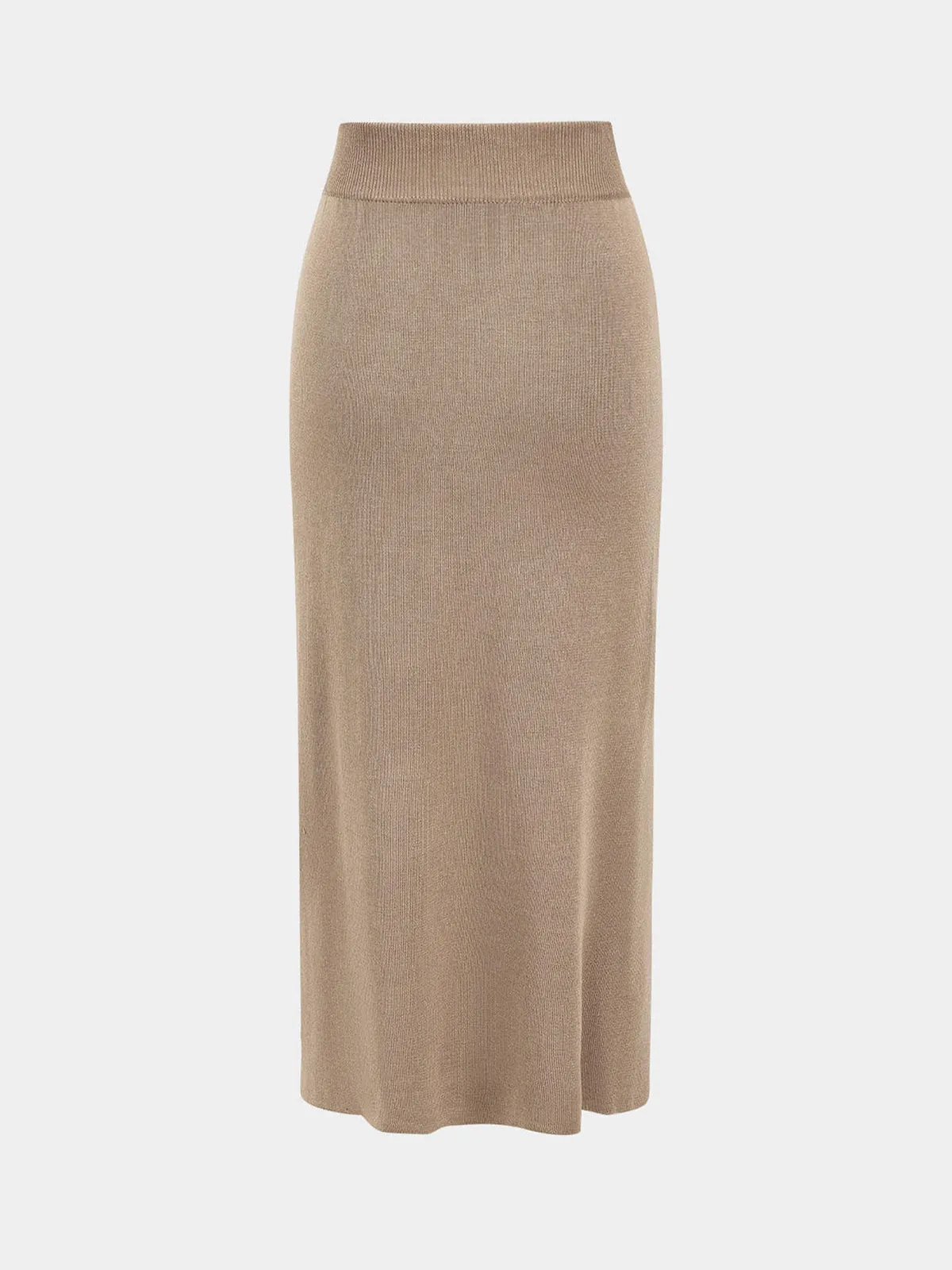 Knitted Peplum Top and Midi Skirt Set sold by COMMENSE product image thumbnail 5