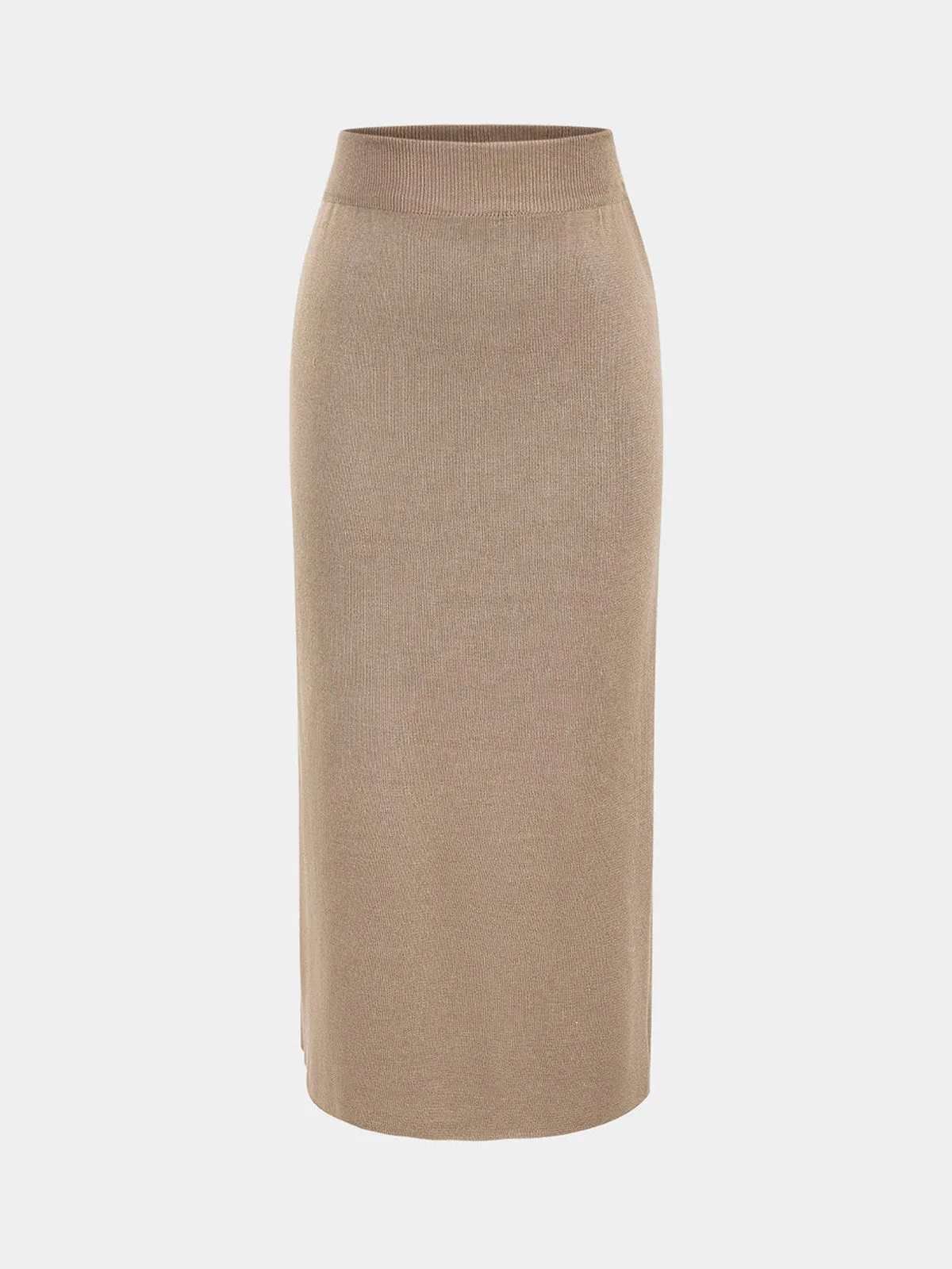 Knitted Peplum Top and Midi Skirt Set sold by COMMENSE product image thumbnail 4