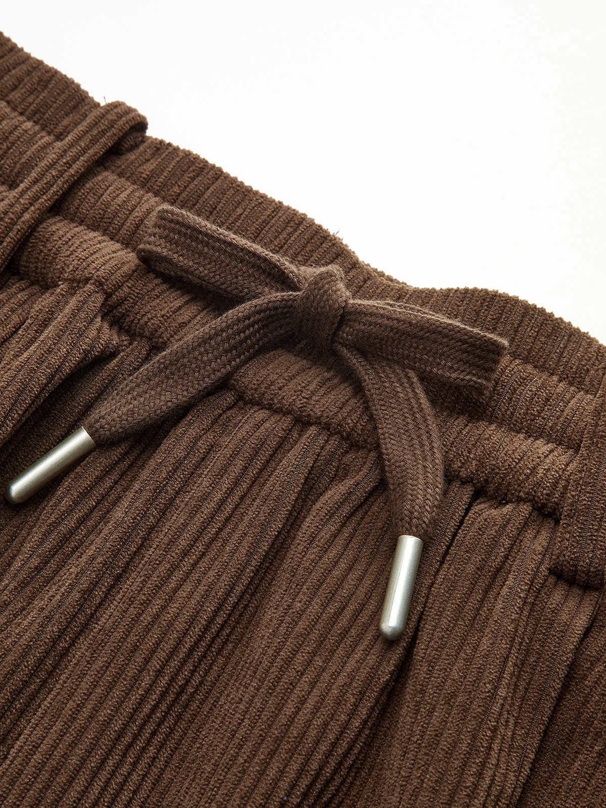 Mid-Waist Corduroy Wide-Leg Drawstring Pants sold by COMMENSE product image thumbnail 4