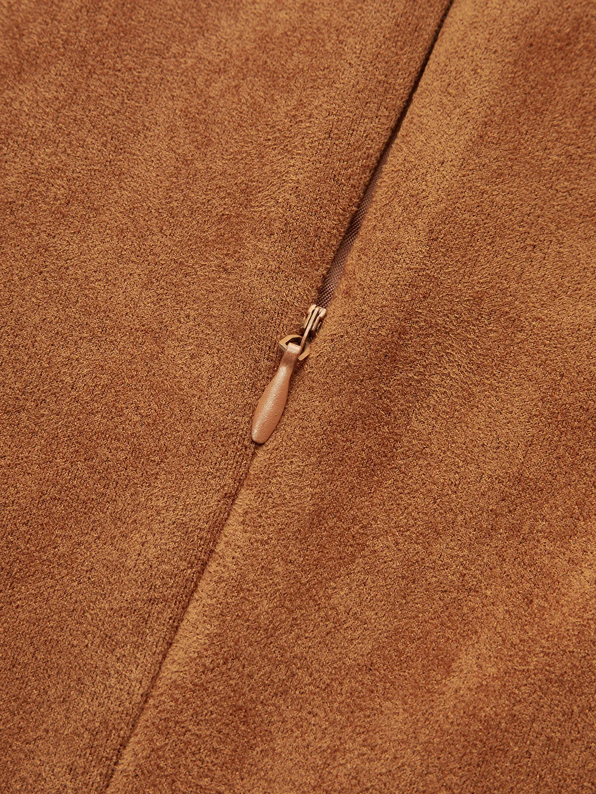 Faux Suede Sleeveless Mini Dress sold by COMMENSE product image thumbnail 4