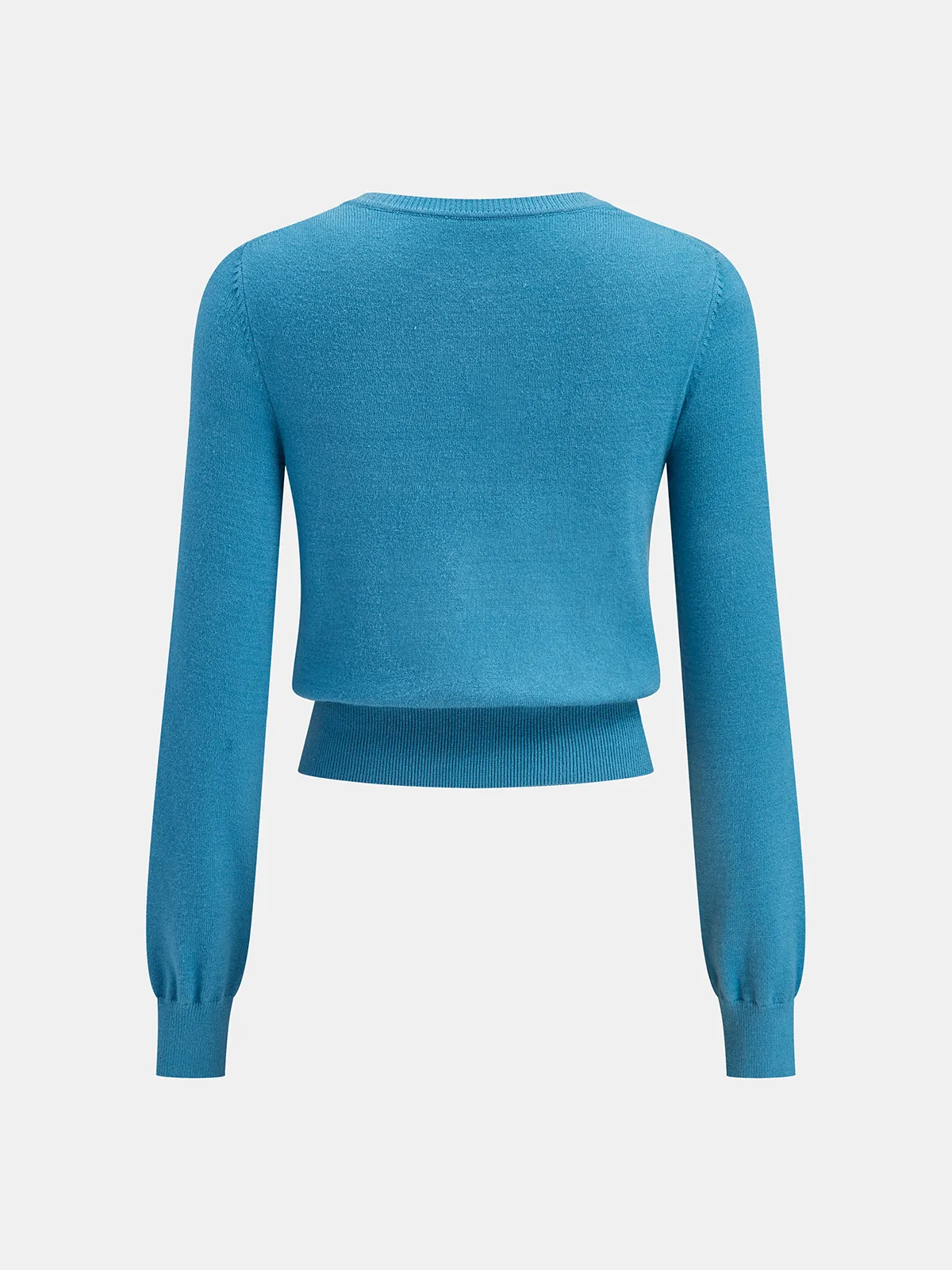 Asymmetrical Metal Button Knit Top sold by COMMENSE product image thumbnail 2