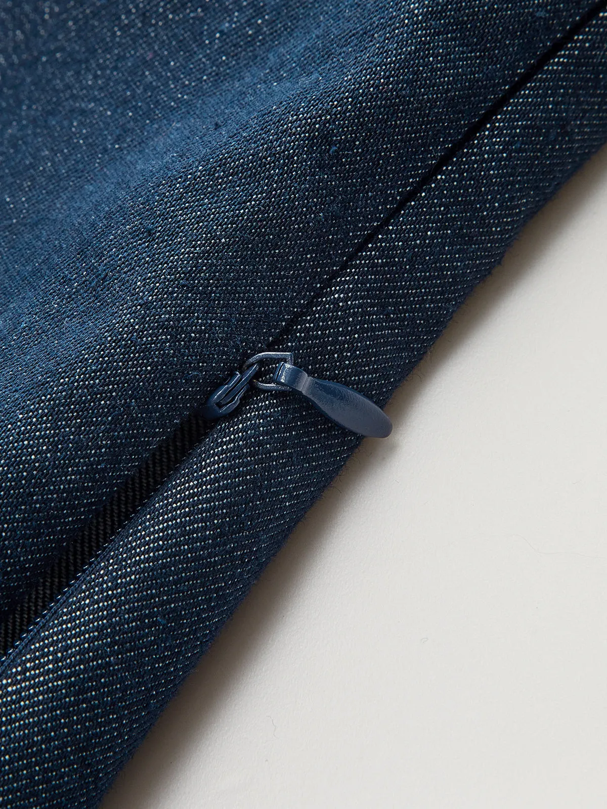 Denim Panel Striped Shirt sold by COMMENSE product image thumbnail 4