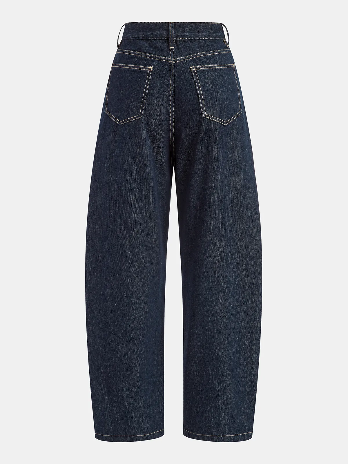 Mid-Waist Curved-Leg Jeans sold by COMMENSE product image thumbnail 2