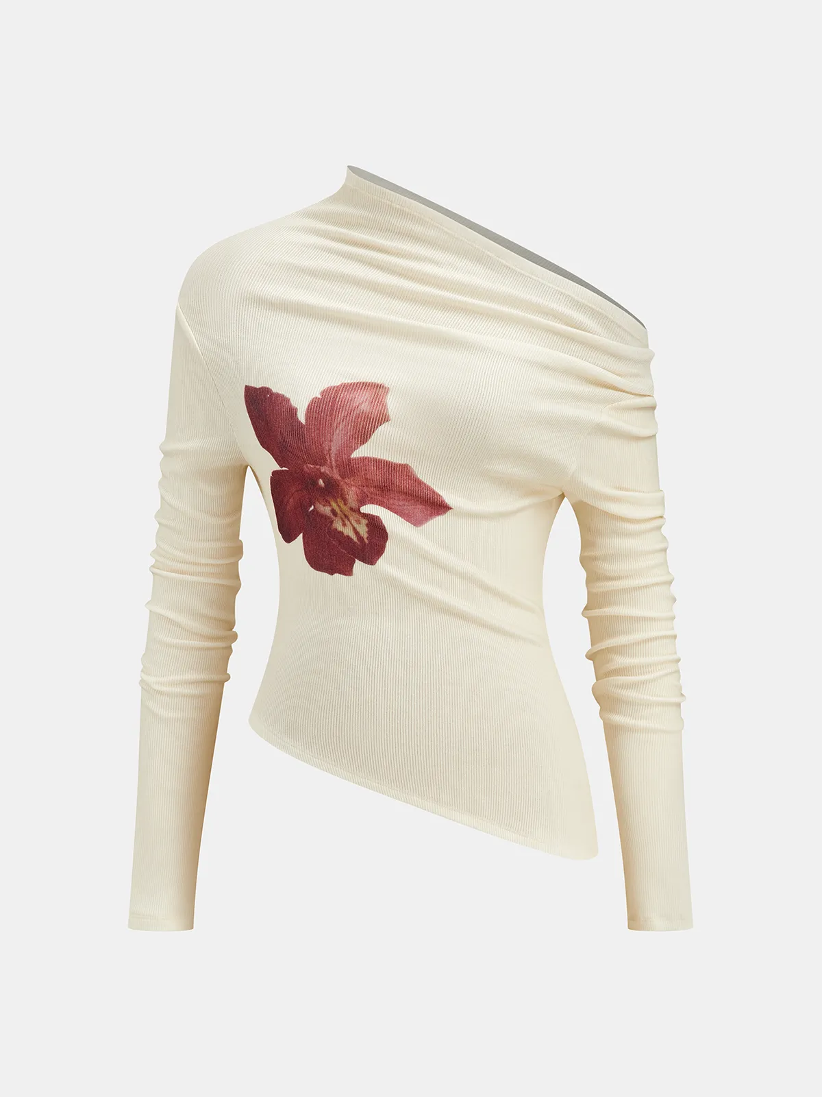 Floral Print Top and Detachable Skirt Set sold by COMMENSE product image thumbnail 3